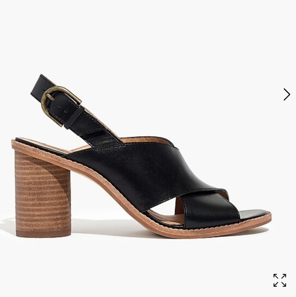 Madewell The Ruthie Crisscross Sandal in Black Leather 7.5 - Picture 2 of 10